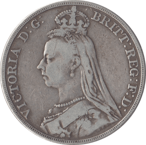 1890 CROWN ( FINE ) - CROWN - Cambridgeshire Coins