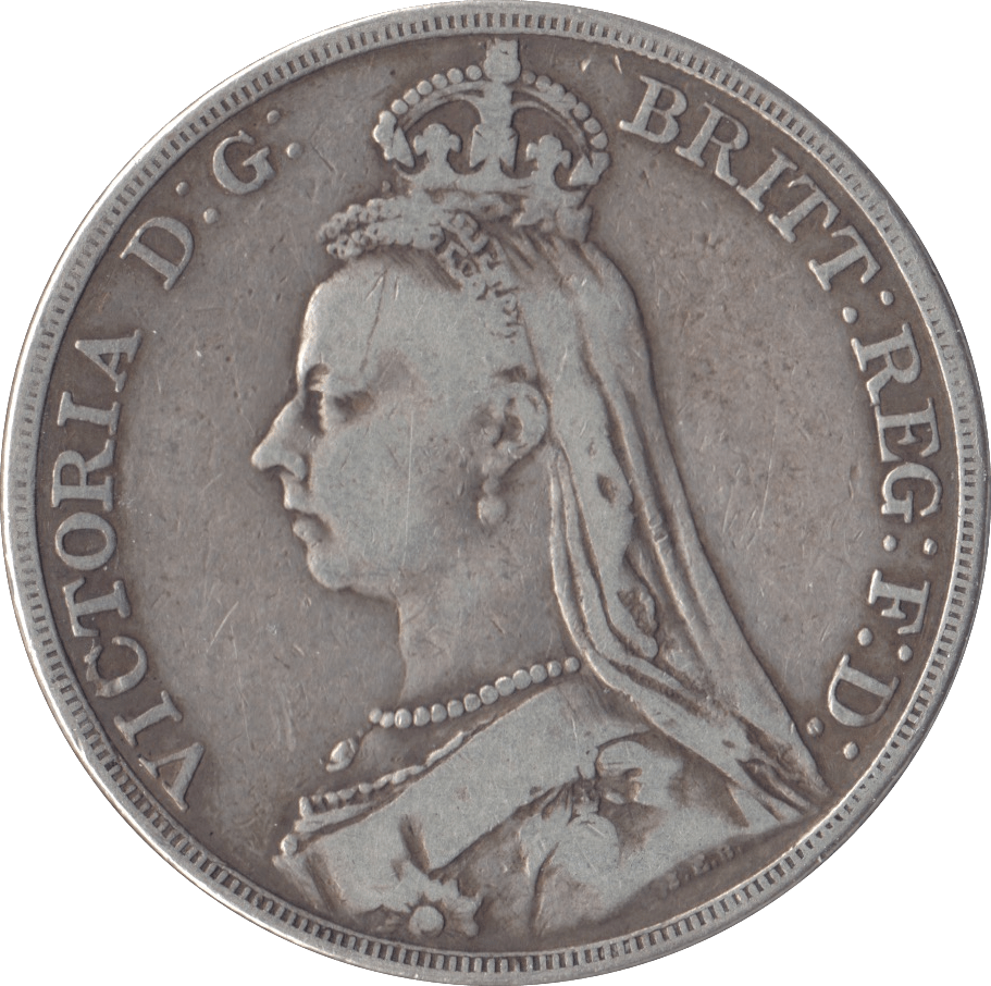 1890 CROWN ( FINE ) - CROWN - Cambridgeshire Coins