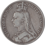 1890 CROWN ( FINE ) - CROWN - Cambridgeshire Coins