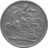 1890 CROWN ( FINE ) - CROWN - Cambridgeshire Coins