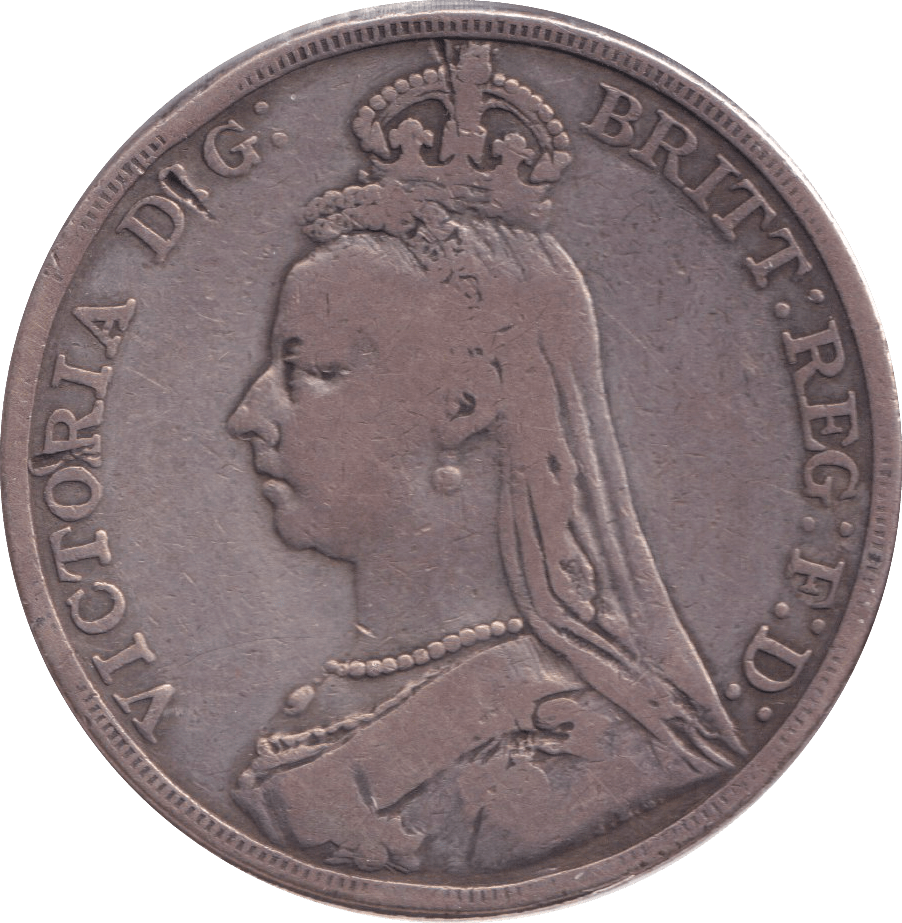 1890 CROWN ( FINE ) - CROWN - Cambridgeshire Coins