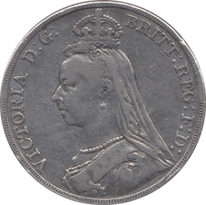 1890 CROWN ( FINE ) - CROWN - Cambridgeshire Coins