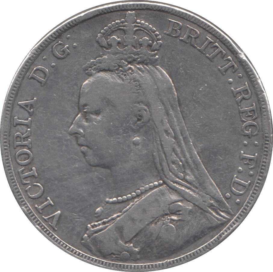 1890 CROWN ( FINE ) - CROWN - Cambridgeshire Coins
