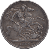 1890 CROWN ( FINE ) - CROWN - Cambridgeshire Coins