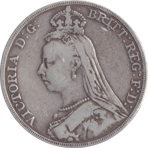 1890 CROWN ( FINE ) - CROWN - Cambridgeshire Coins