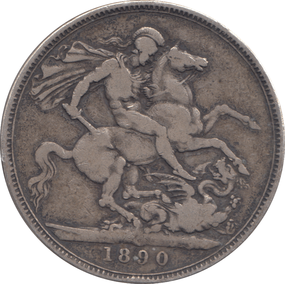 1890 CROWN ( FINE ) - CROWN - Cambridgeshire Coins