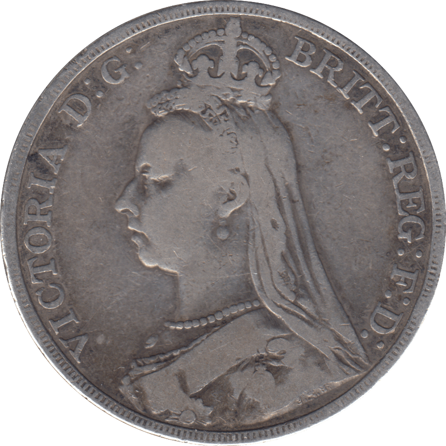 1890 CROWN ( FINE ) - CROWN - Cambridgeshire Coins