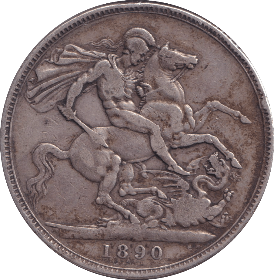 1890 CROWN ( FINE ) - CROWN - Cambridgeshire Coins