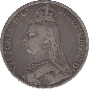 1890 CROWN ( FINE ) - CROWN - Cambridgeshire Coins