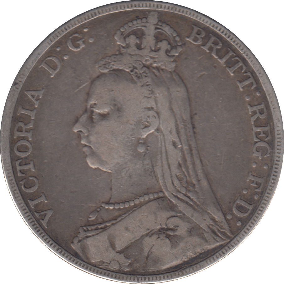 1890 CROWN ( FINE ) - CROWN - Cambridgeshire Coins