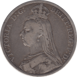 1890 CROWN ( FINE ) - CROWN - Cambridgeshire Coins