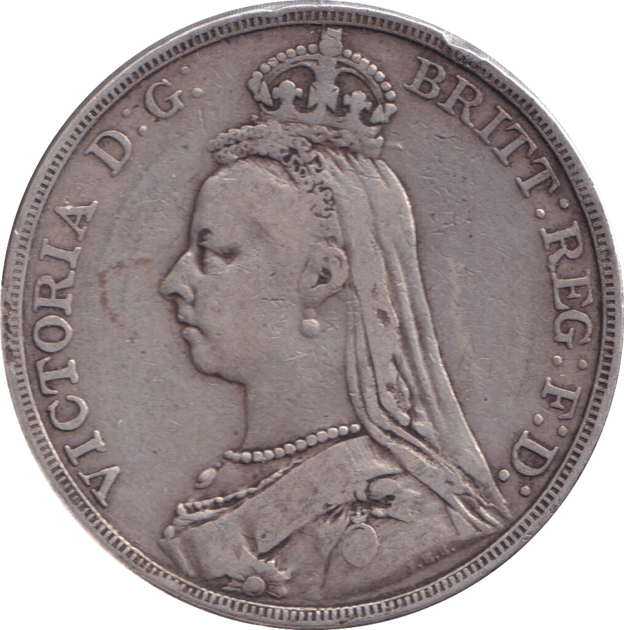 1890 CROWN ( FINE ) - CROWN - Cambridgeshire Coins