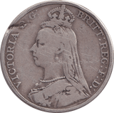 1890 CROWN ( FINE ) - CROWN - Cambridgeshire Coins