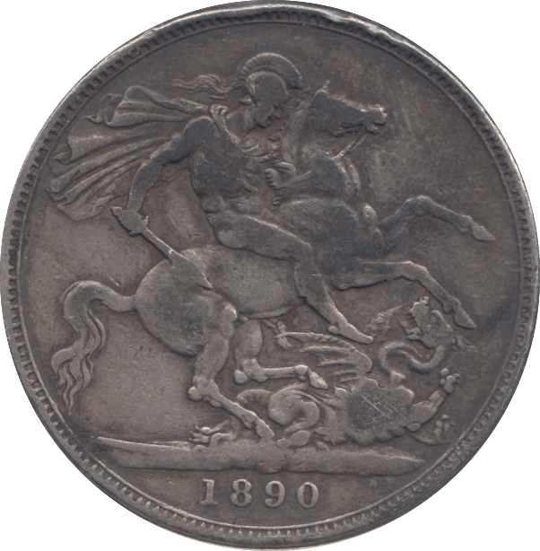 1890 CROWN ( FINE ) - CROWN - Cambridgeshire Coins