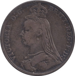 1890 CROWN ( FINE ) - CROWN - Cambridgeshire Coins