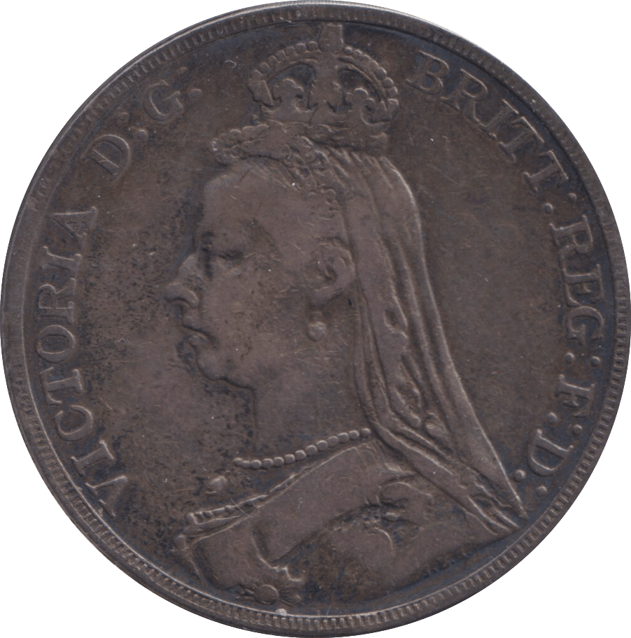 1890 CROWN ( FINE ) - CROWN - Cambridgeshire Coins