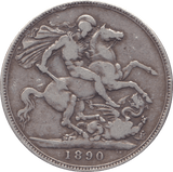 1890 CROWN ( FINE ) - CROWN - Cambridgeshire Coins