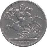 1890 CROWN ( FINE ) - CROWN - Cambridgeshire Coins