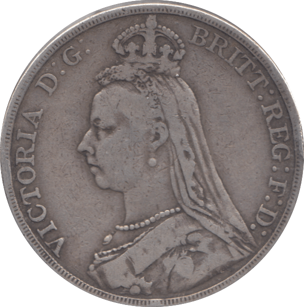 1890 CROWN ( FINE ) - CROWN - Cambridgeshire Coins