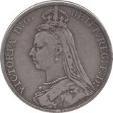 1890 CROWN ( FINE ) - CROWN - Cambridgeshire Coins
