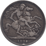 1890 CROWN ( FINE ) - CROWN - Cambridgeshire Coins