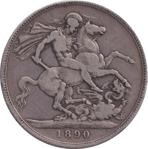 1890 CROWN ( FINE ) - CROWN - Cambridgeshire Coins