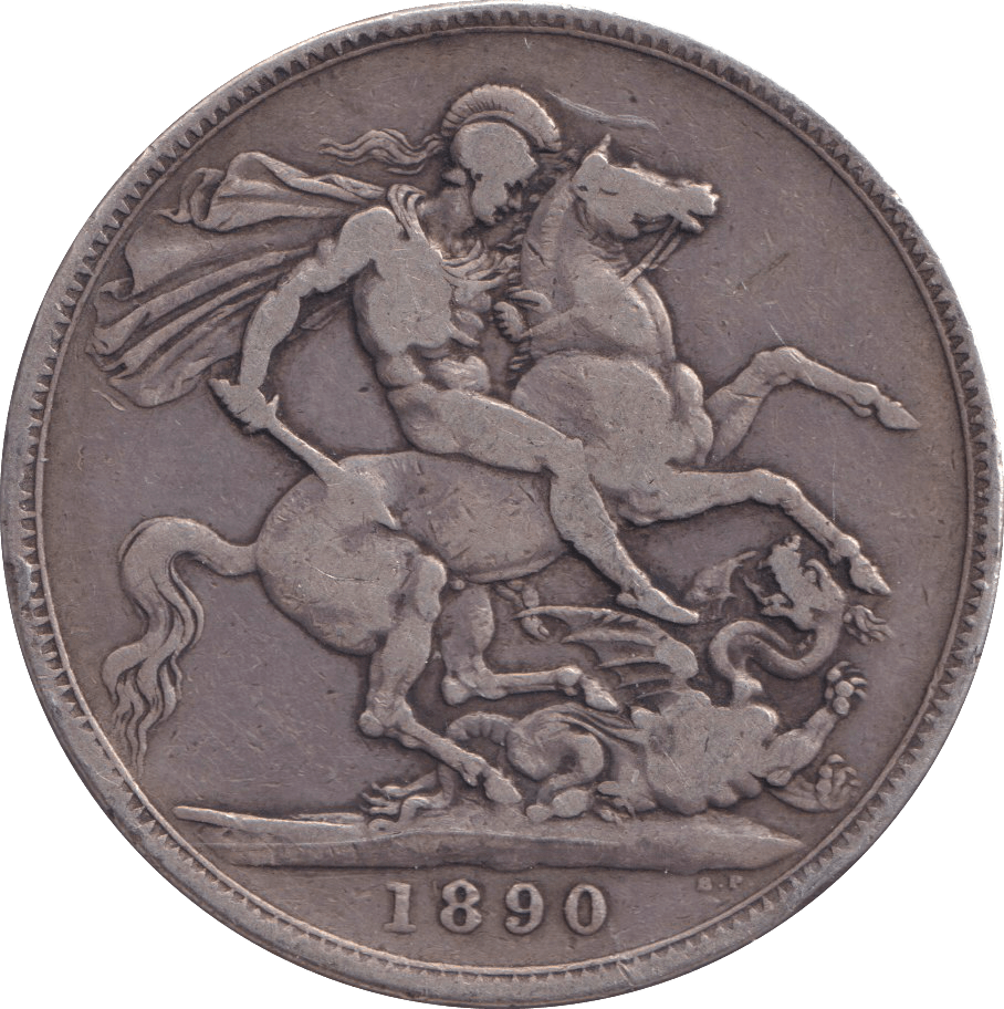 1890 CROWN ( FINE ) - CROWN - Cambridgeshire Coins