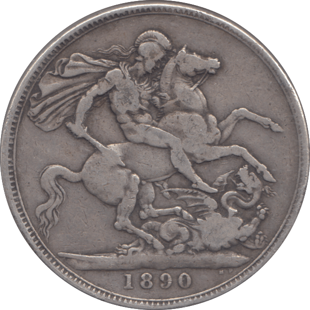1890 CROWN ( FINE ) - CROWN - Cambridgeshire Coins