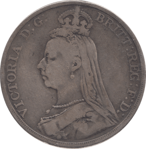 1890 CROWN ( FINE ) - CROWN - Cambridgeshire Coins
