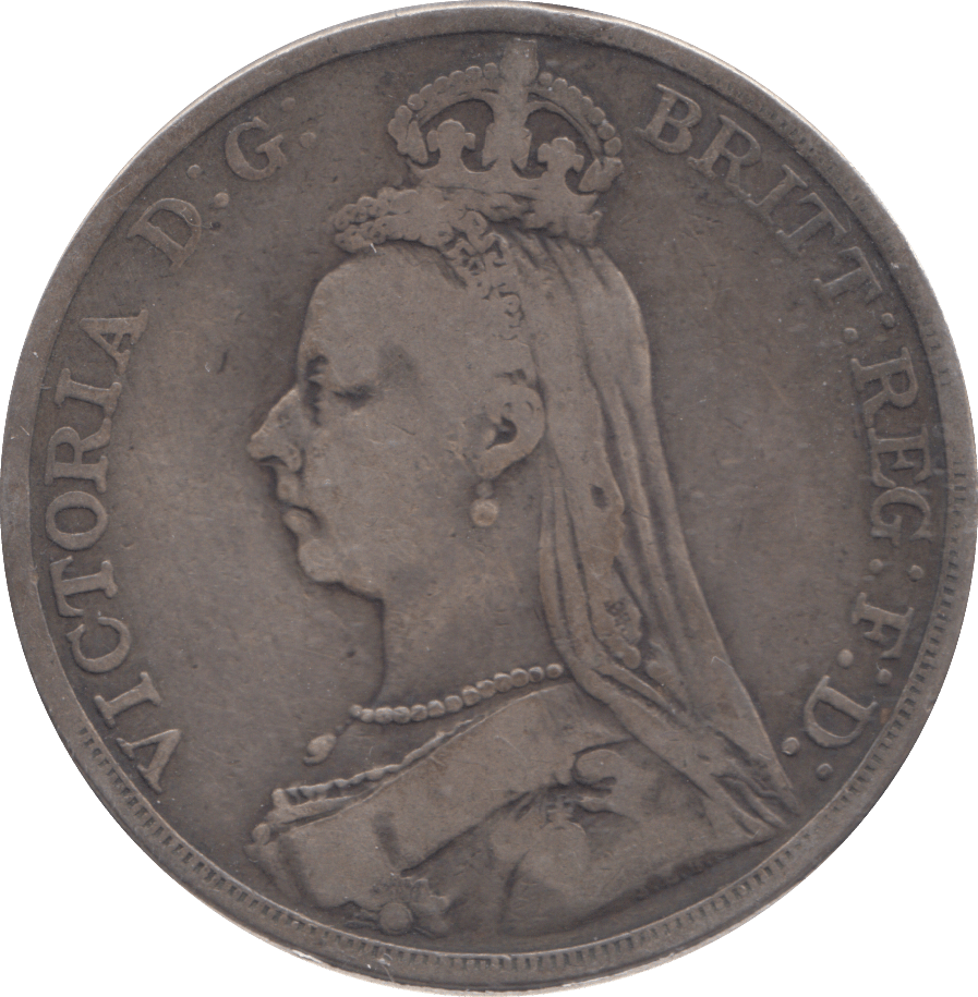 1890 CROWN ( FINE ) - CROWN - Cambridgeshire Coins