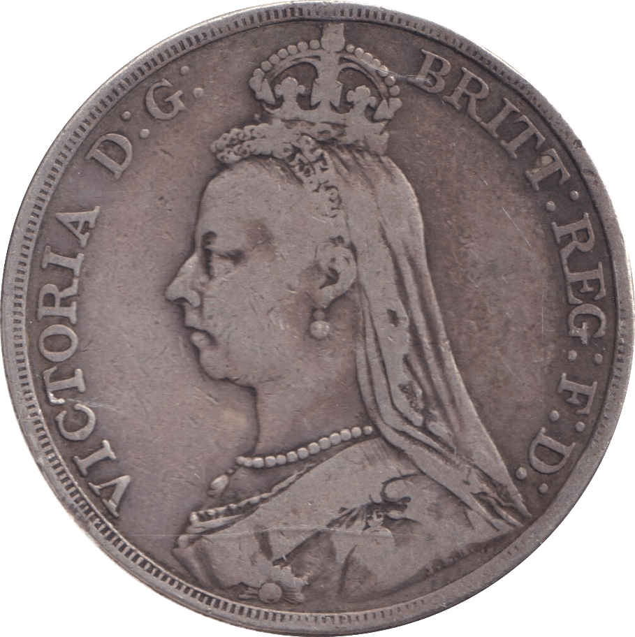 1890 CROWN ( FINE ) - CROWN - Cambridgeshire Coins