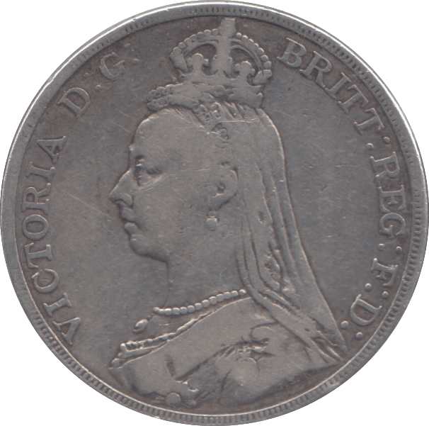 1890 CROWN ( FINE ) - CROWN - Cambridgeshire Coins
