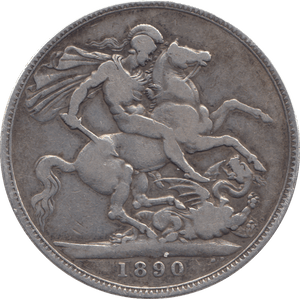 1890 CROWN ( FINE ) - CROWN - Cambridgeshire Coins
