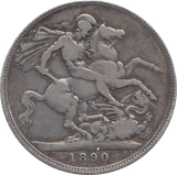 1890 CROWN ( FINE ) - CROWN - Cambridgeshire Coins