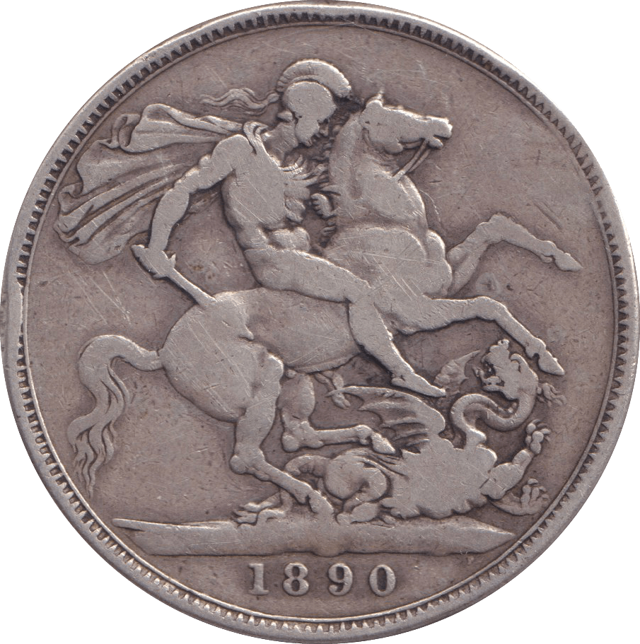 1890 CROWN ( FINE ) - CROWN - Cambridgeshire Coins