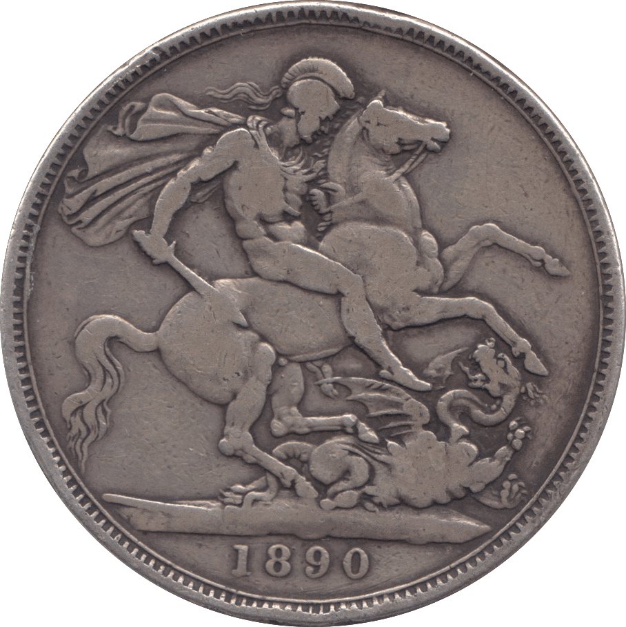 1890 CROWN ( FINE ) - CROWN - Cambridgeshire Coins