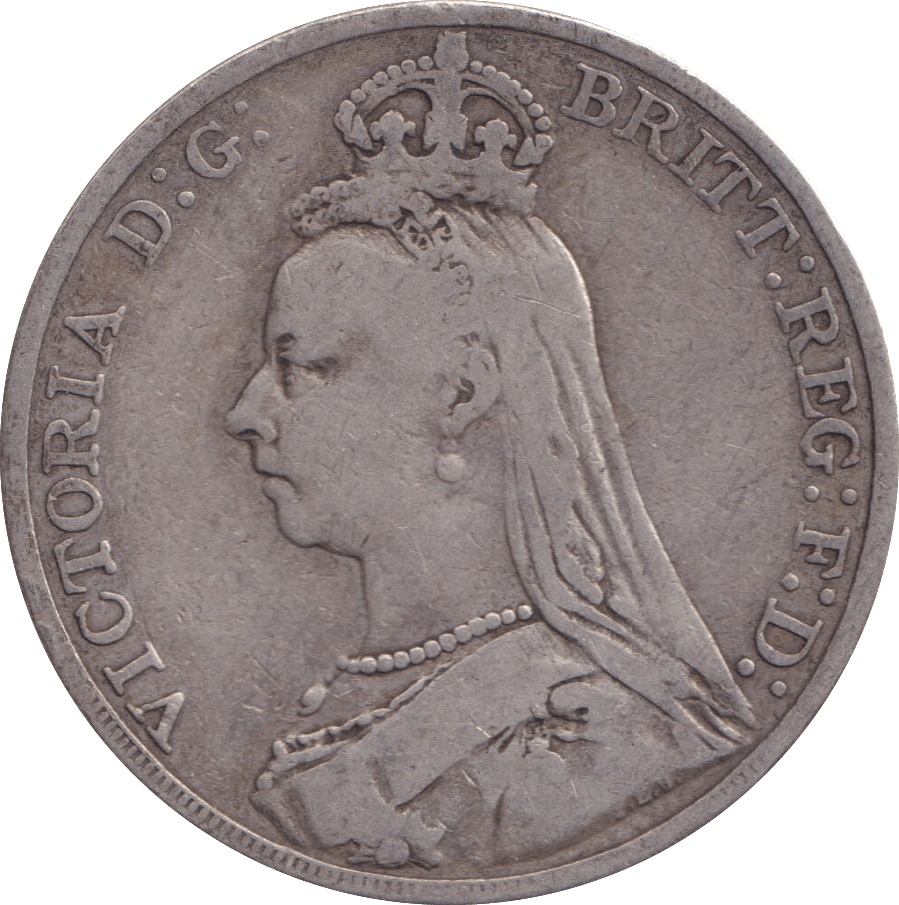 1890 CROWN ( FINE ) - FLORIN - Cambridgeshire Coins
