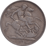 1890 CROWN ( FINE ) - FLORIN - Cambridgeshire Coins