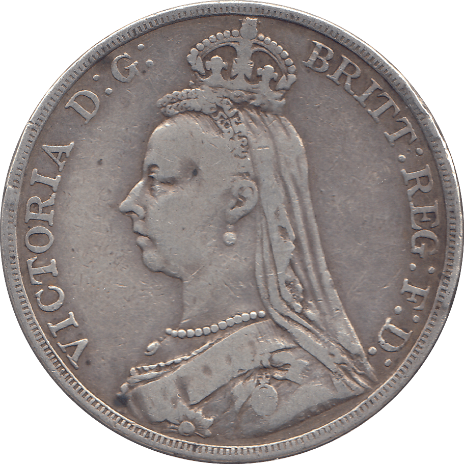 1890 CROWN ( FINE ) - WORLD COINS - Cambridgeshire Coins