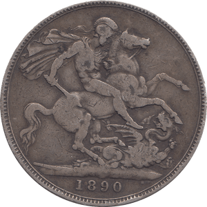 1890 CROWN ( FINE ) - WORLD COINS - Cambridgeshire Coins