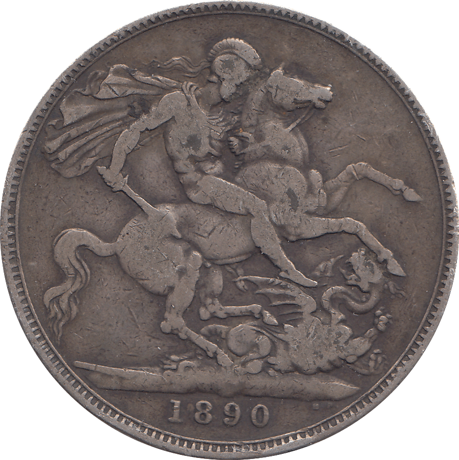 1890 CROWN ( FINE ) - WORLD COINS - Cambridgeshire Coins