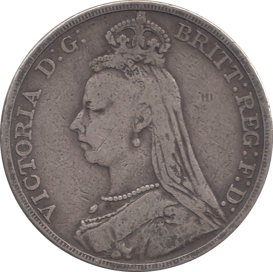 1890 CROWN ( FINE ) - WORLD COINS - Cambridgeshire Coins