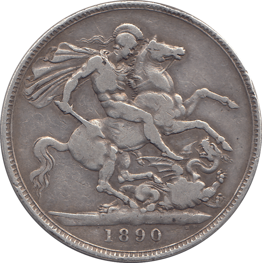 1890 CROWN ( FINE ) - WORLD COINS - Cambridgeshire Coins
