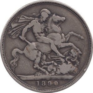 1890 CROWN ( GF ) 2 - CROWN - Cambridgeshire Coins