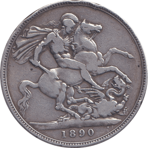 1890 CROWN ( GF ) - CROWN - Cambridgeshire Coins