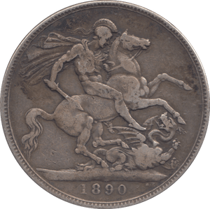 1890 CROWN ( GF ) - CROWN - Cambridgeshire Coins