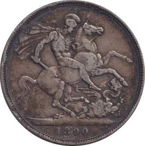 1890 CROWN ( GF ) - CROWN - Cambridgeshire Coins
