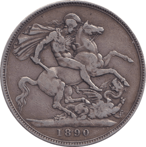1890 CROWN ( GF ) - CROWN - Cambridgeshire Coins