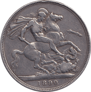 1890 CROWN ( GF ) - CROWN - Cambridgeshire Coins