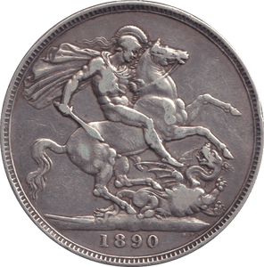 1890 CROWN ( GF ) - CROWN - Cambridgeshire Coins